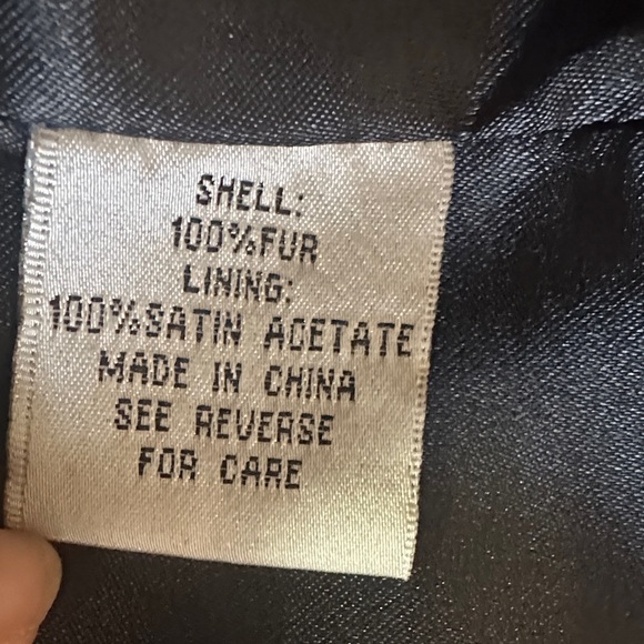 Chic Rabbit Fur Striped Jacket - Picture 4 of 5